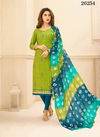 Green Designer Latest Fancy Casual Wear Cotton Jacquard Embroidered Dress Material Collection 26254